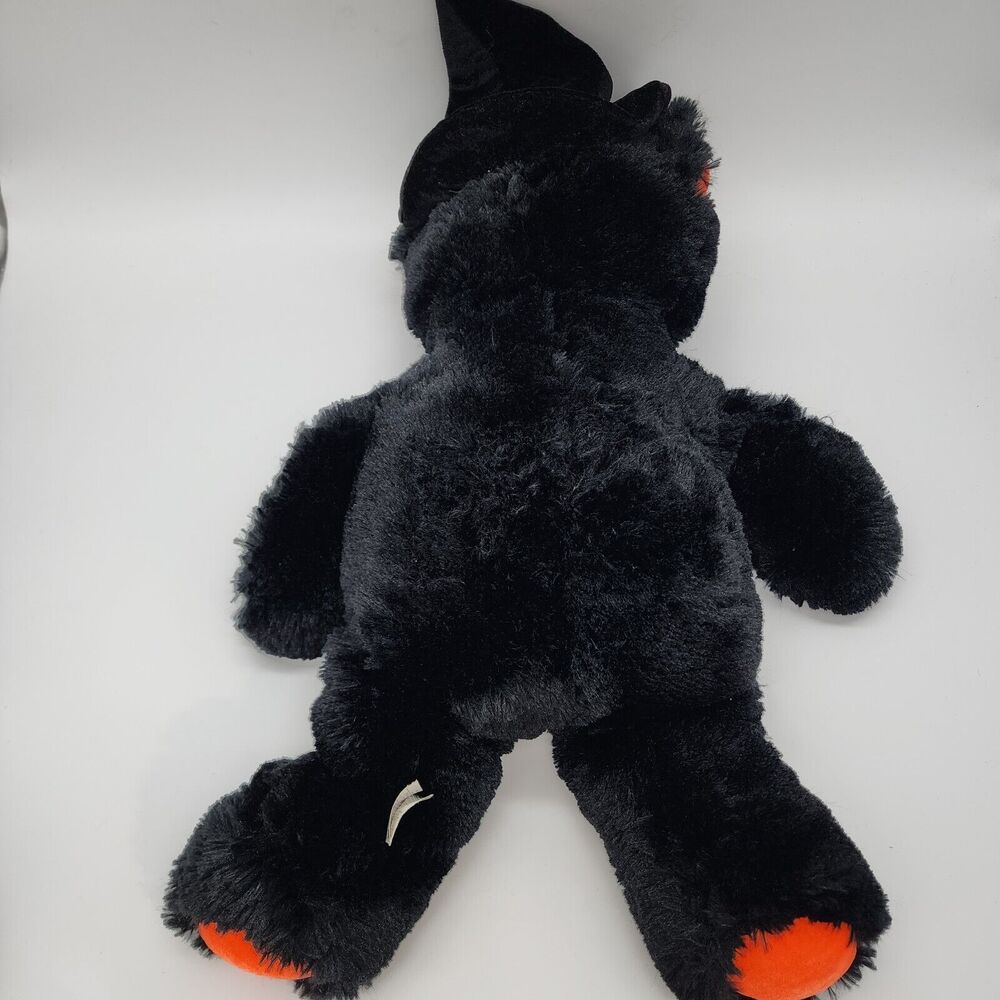 Fiesta Halloween Black Cat Plush 17" Witch Hat Big Eyes Stuffed Animal Toy 2007 - Picture 4 of 10